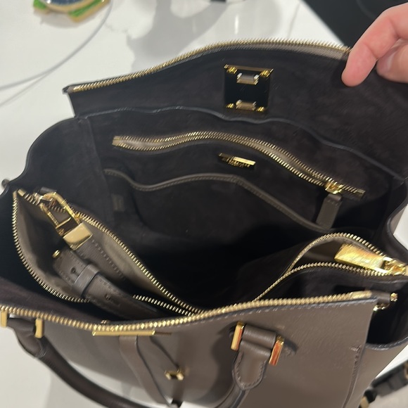 Michael Kors Collection Large Miranda Tote with Strap in Elephant $1495 - Picture 3 of 5